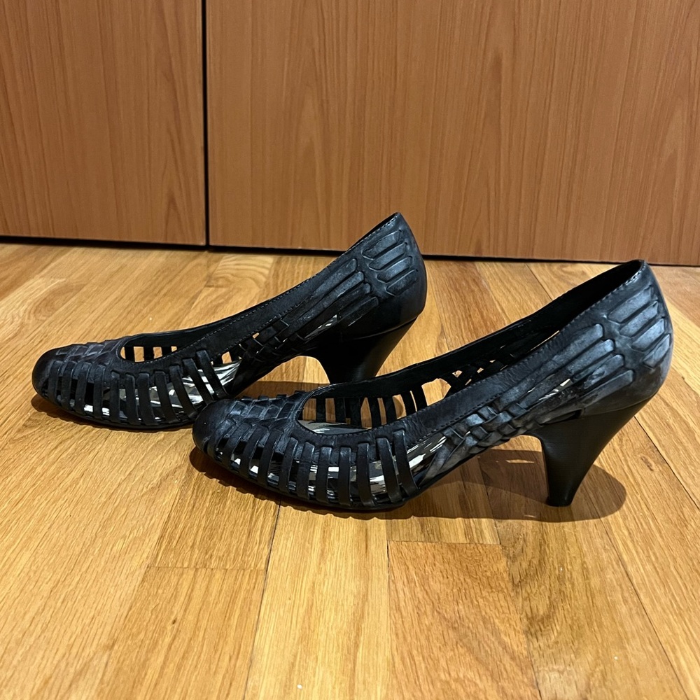 Sam Edelman Ferran Woven Leather Heels - Never Worn